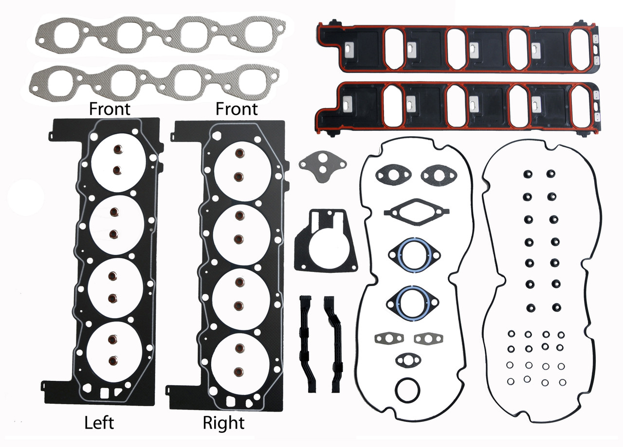Head Gasket Set - GM Chevrolet 8.1L 496 With Head Bolts - Enginetech C496HS-AWB