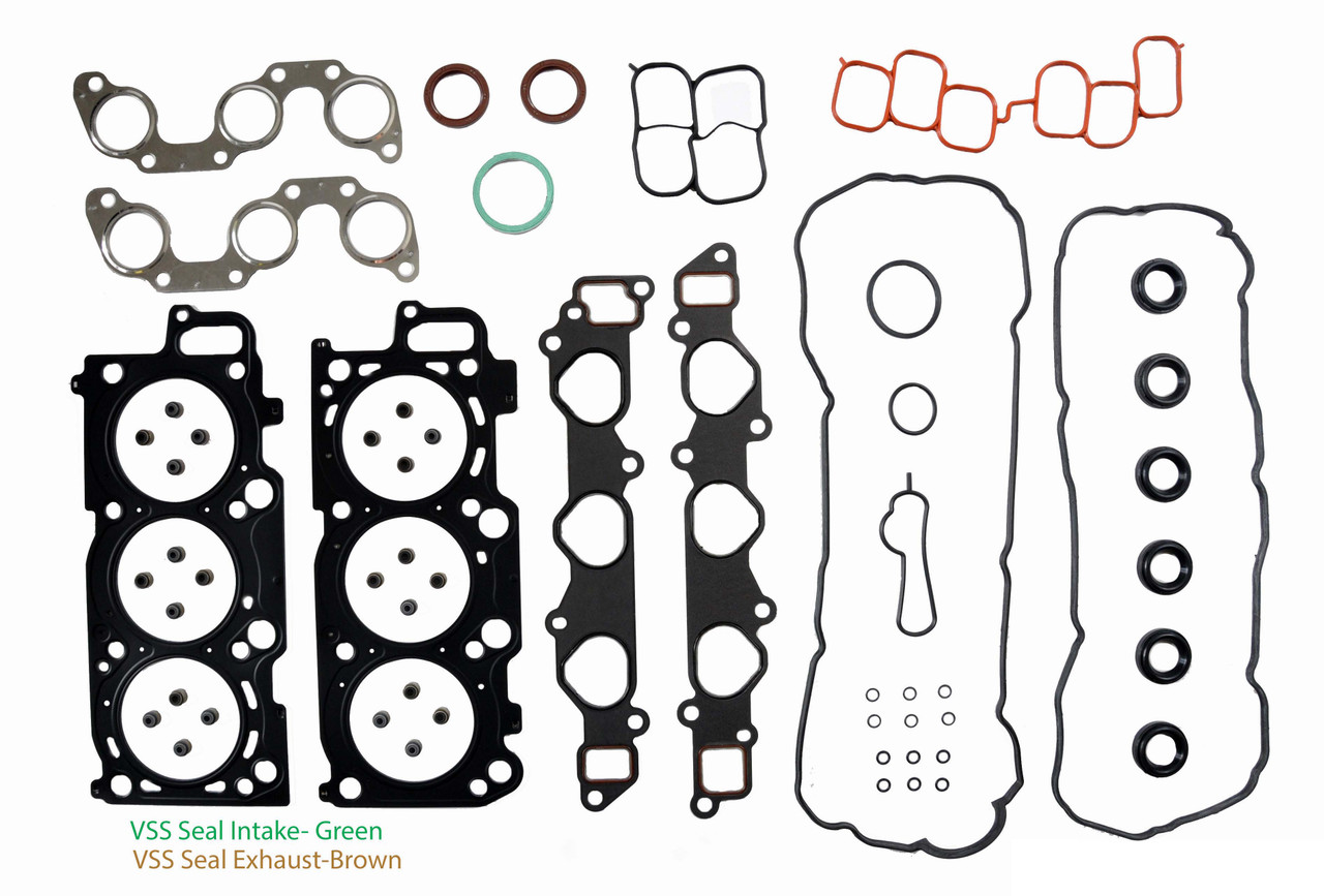 Head Gasket Set - Toyota 3.3L 3311 DOHC 24V 3MZFE - W/ Head Bolts - Enginetech TO3.3HS-AWB