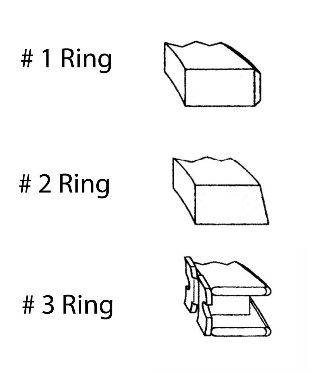 Piston Ring Set (Premium) - Nissan 3.0L VG30E VG30I - Enginetech C87126