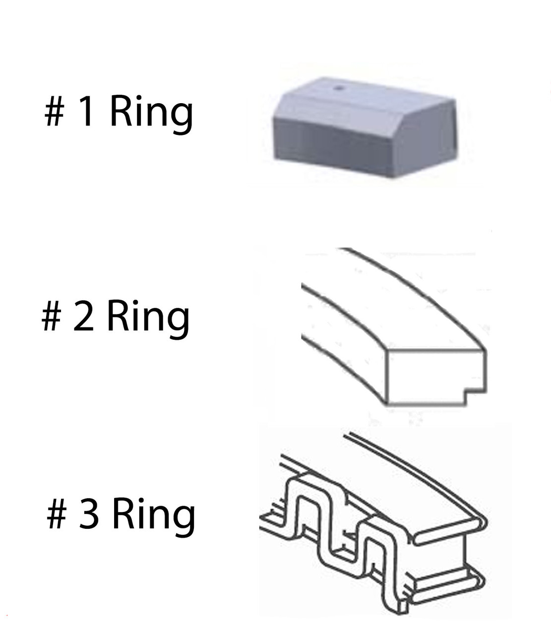 Piston Ring Set - Honda 2.4L 2354 DOHC - Enginetech M87004
