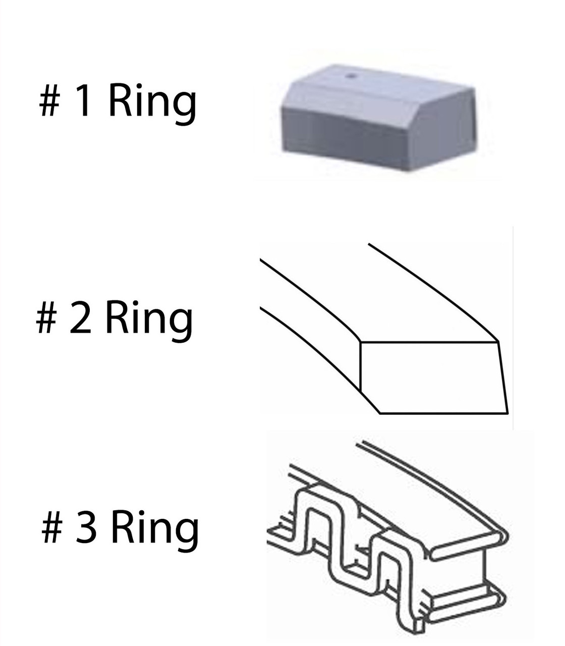 Piston Ring Set - Mazda 2.5L 2488 16V - Enginetech S35034