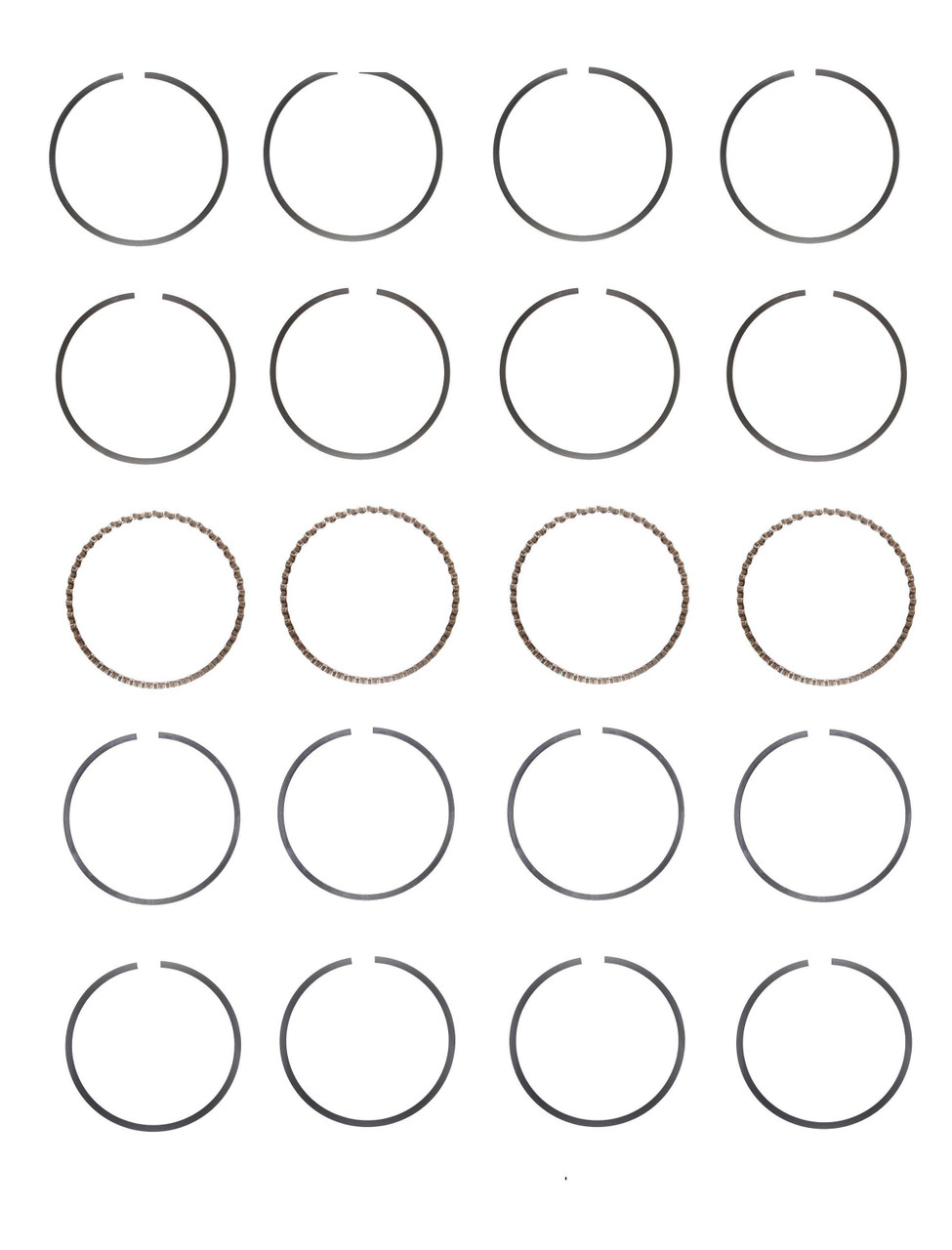 Piston Ring Set - Hon Isuzu 2.3L 2254 - Enginetech S86634