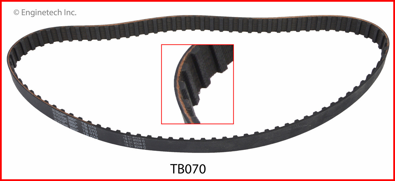 1986 Chevrolet Nova 1.6L Engine Timing Belt TB070 -13