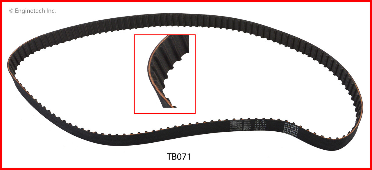 1987 Plymouth Caravelle 2.2L Engine Timing Belt TB071 -139