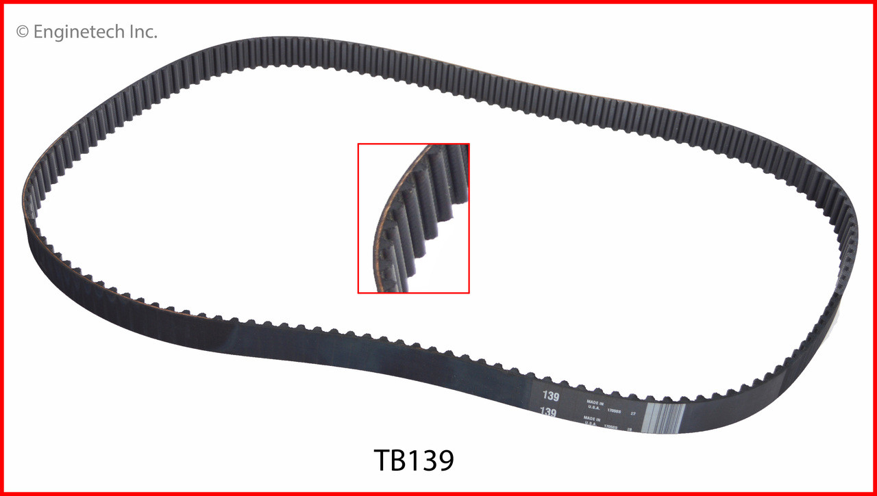1987 Plymouth Grand Voyager 3.0L Engine Timing Belt TB139 -4