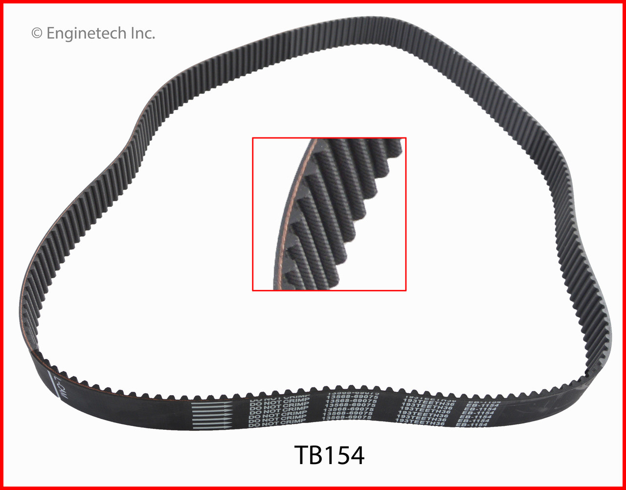 1989 Toyota 4Runner 3.0L Engine Timing Belt TB154 -3