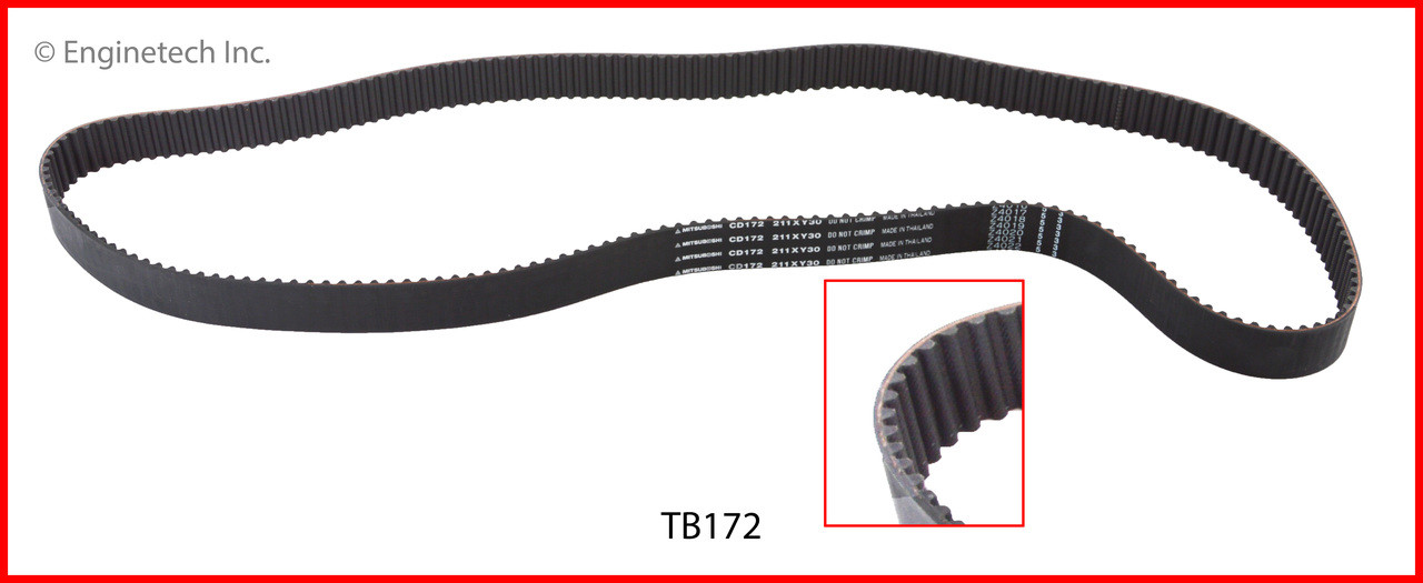 1994 Subaru Legacy 2.2L Engine Timing Belt TB172 -7