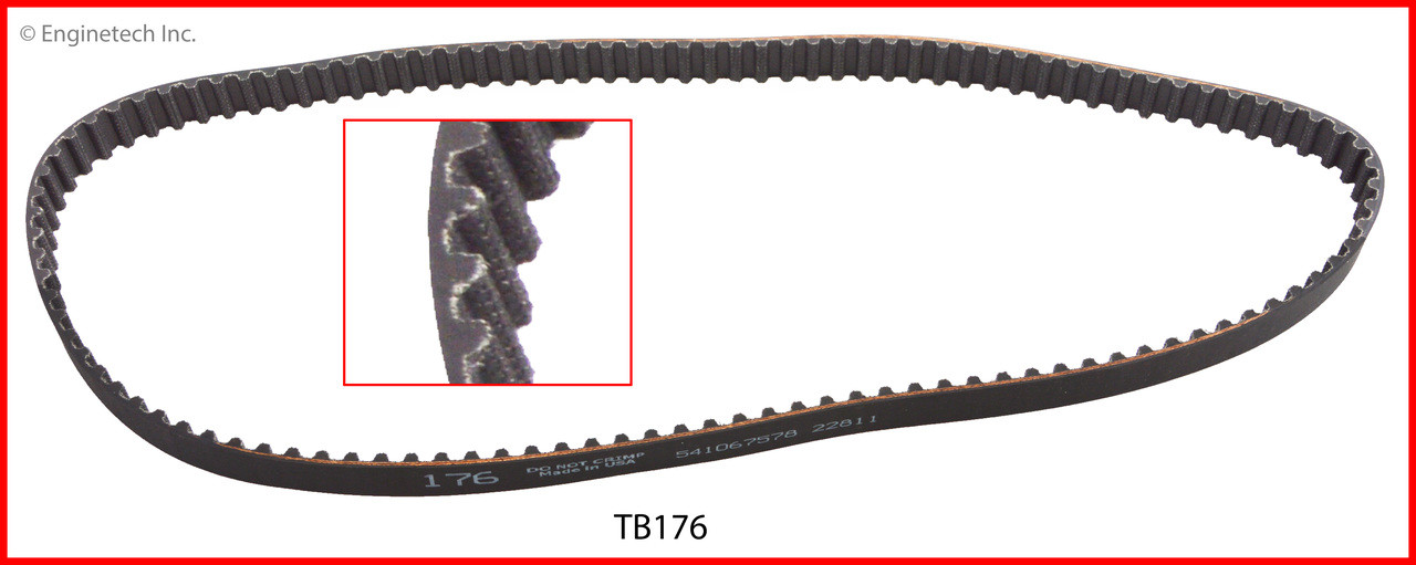 1985 Toyota Corolla 1.6L Engine Timing Belt TB176 -1