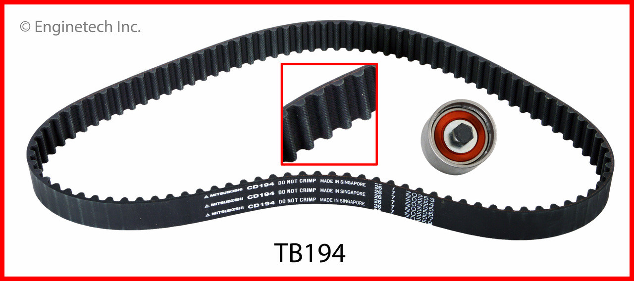 1992 Ford Escort 1.9L Engine Timing Belt TB194 -3