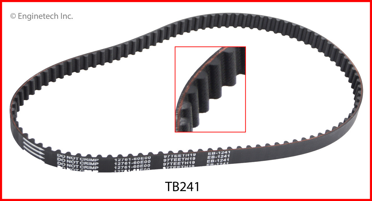 1995 Geo Metro 1.0L Engine Timing Belt TB241 -3 1995 Geo Metro 1.0L Engine Timing Belt TB241 -3