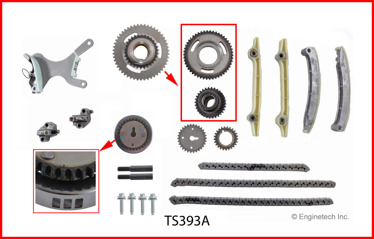 2006 Mitsubishi Raider 4.7L Engine Timing Set TS393A -24