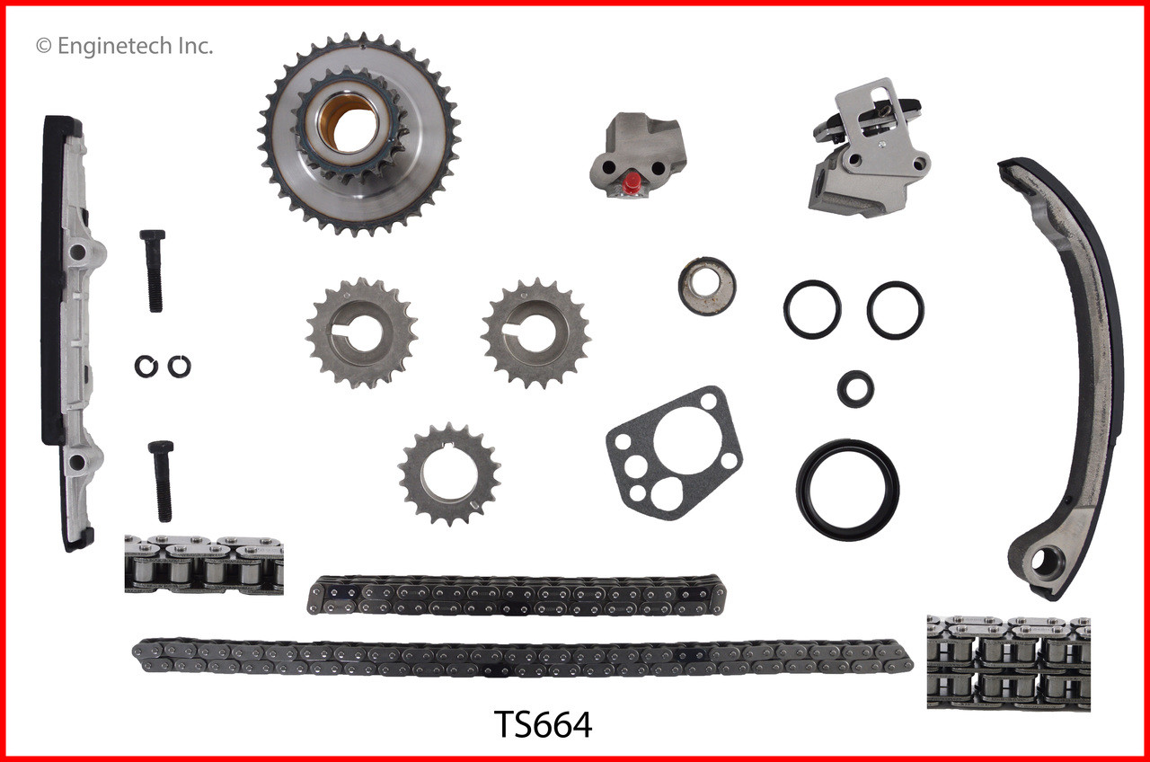 1997 Nissan Altima 2.4L Engine Timing Set TS664 -5