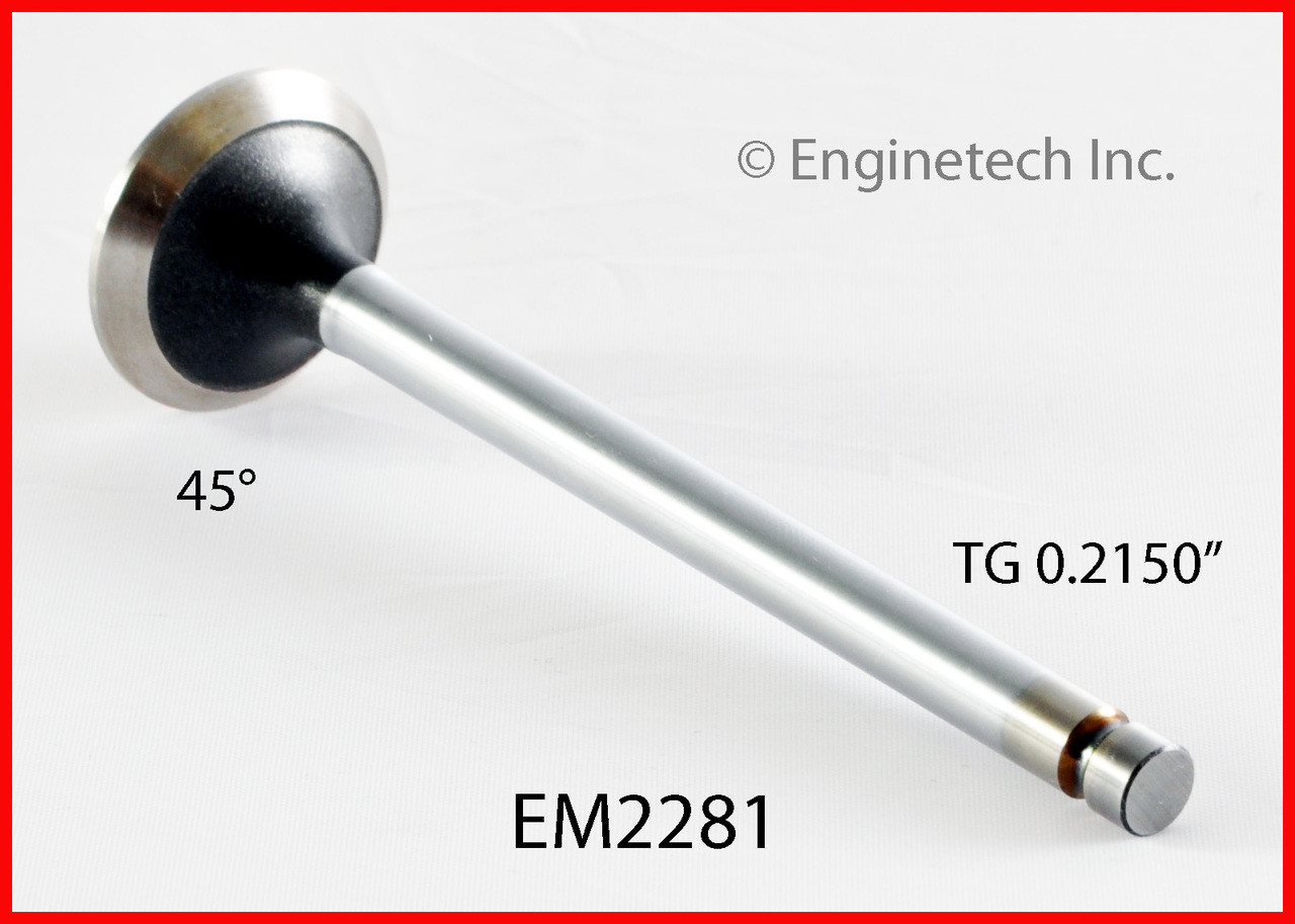 1989 Ford Festiva 1.3L Engine Exhaust Valve EM2281 -3