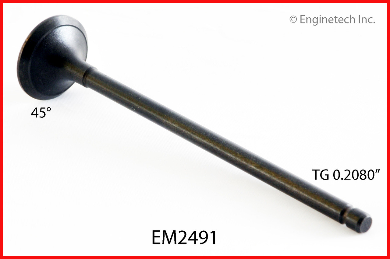 1988 Honda Civic 1.5L Engine Exhaust Valve EM2491 -2