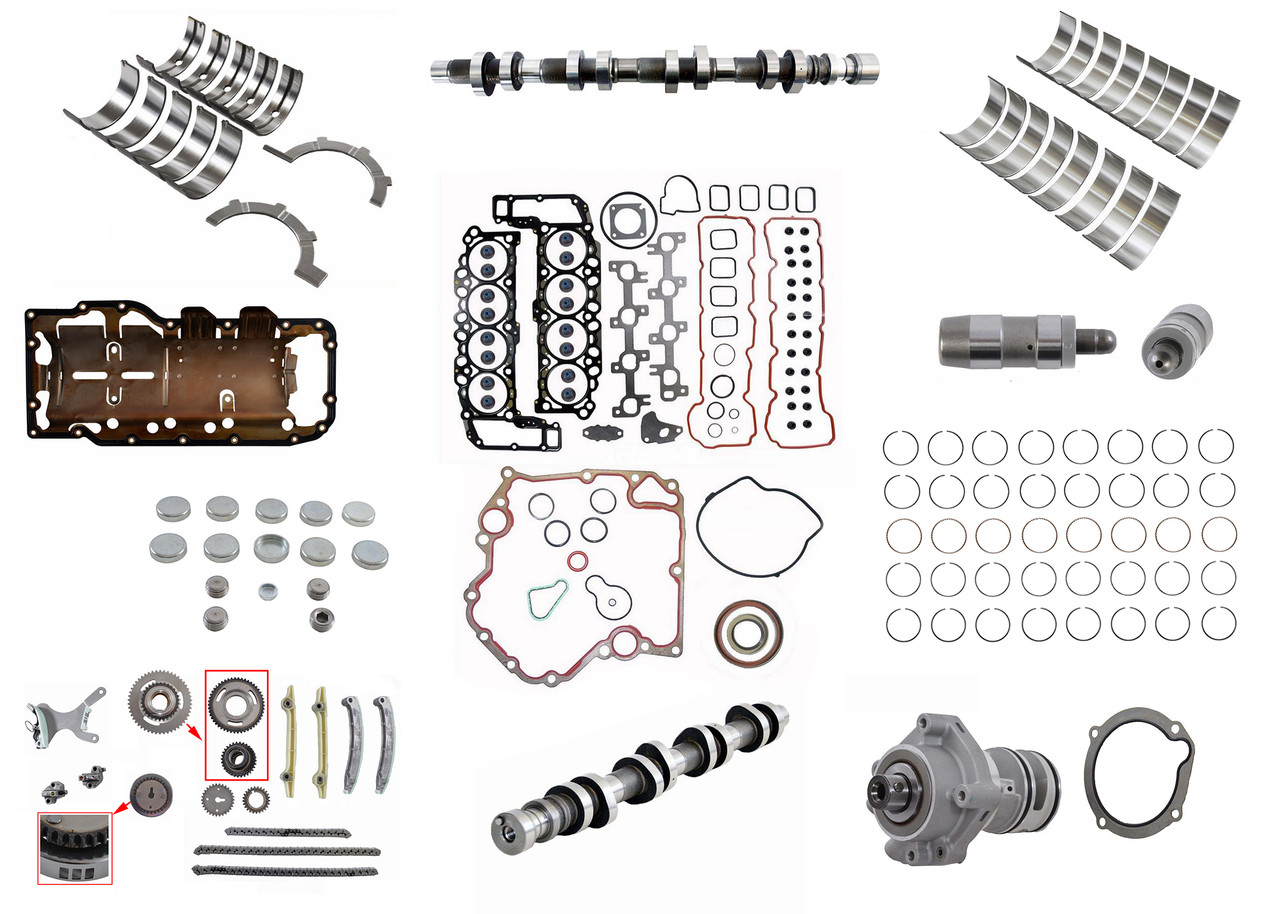 Engine Master Rebuild Kit (Premium) - Chrysler Dodge RAM Jeep 4.7L 287 - Enginetech MKCR287DP