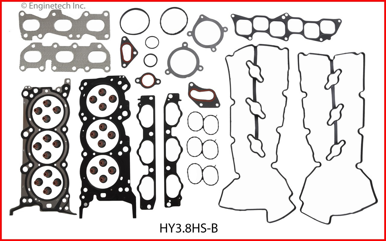 2009 Kia Sedona 3.8L Engine Cylinder Head Gasket Set HY3.8HS-B -15
