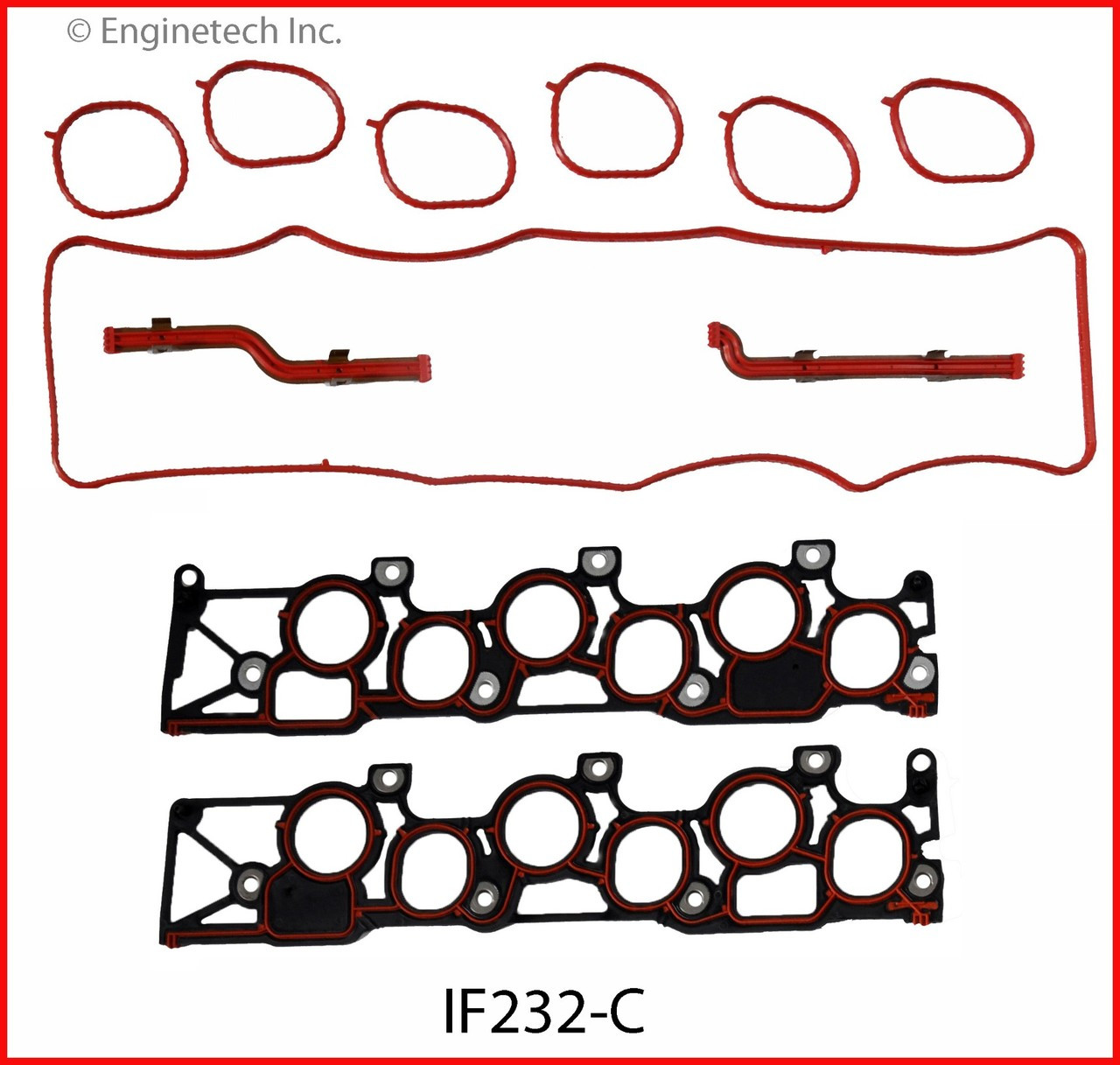 2001 Ford Windstar 3.8L Engine Intake Manifold Gasket IF232-C -3