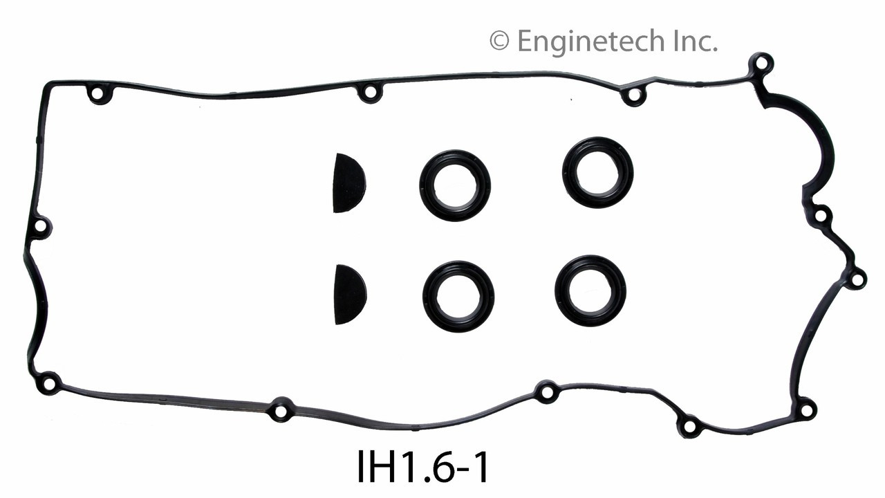 2009 Hyundai Accent 1.6L Engine Valve Cover Gasket IH1.6-1 -5