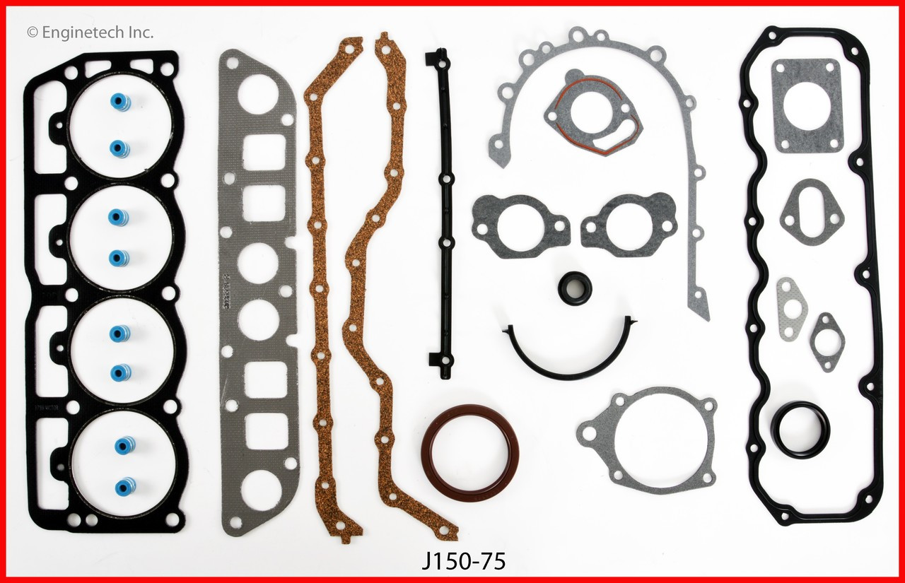 1990 Jeep Cherokee 2.5L Engine Gasket Set J150-75 -17
