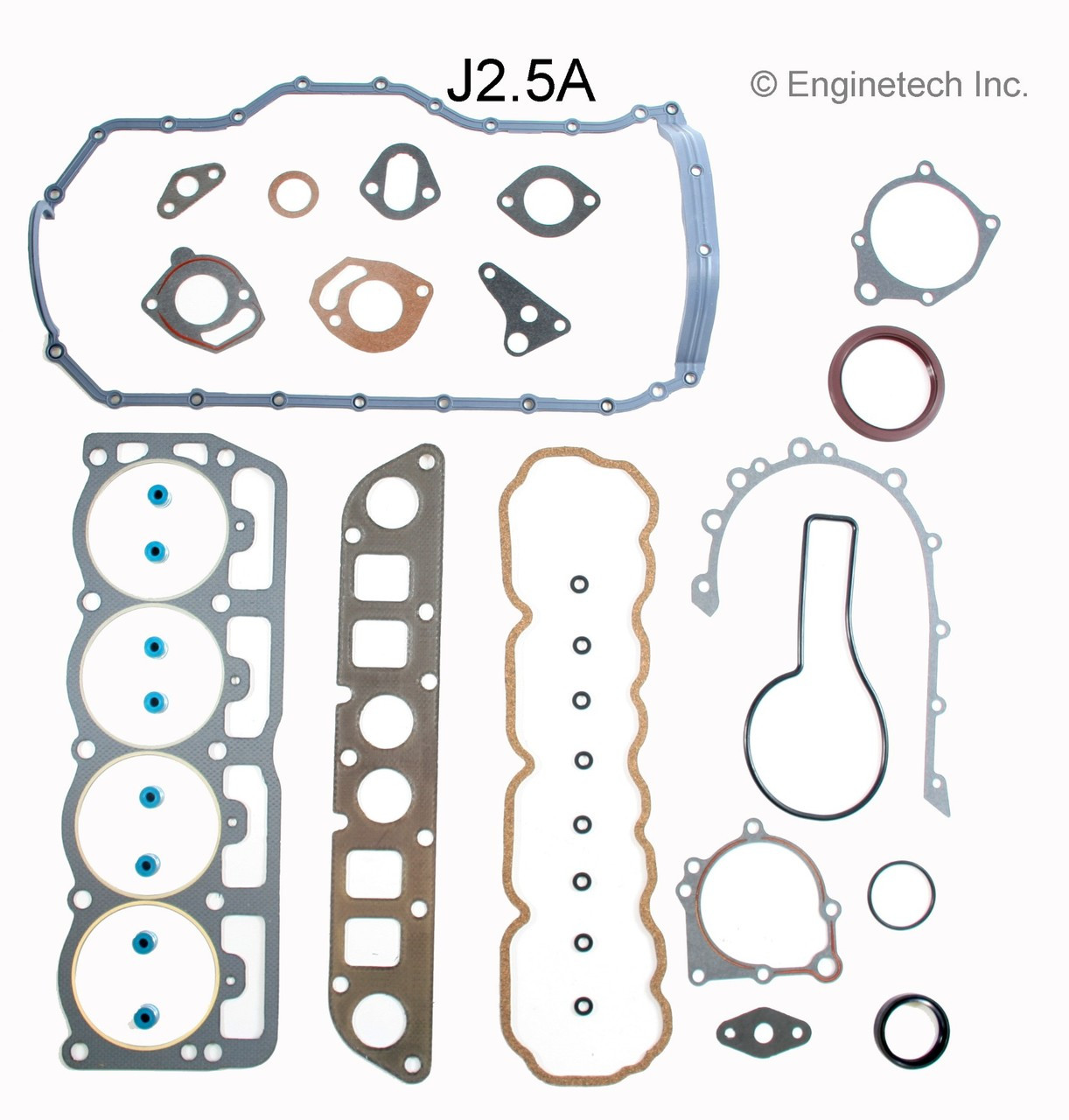 1991 Jeep Comanche 2.5L Engine Gasket Set J2.5-A -2