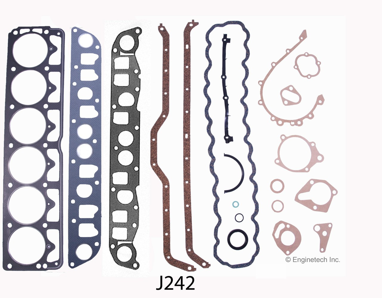 1987 Jeep Wagoneer 4.0L Engine Gasket Set J242 -3