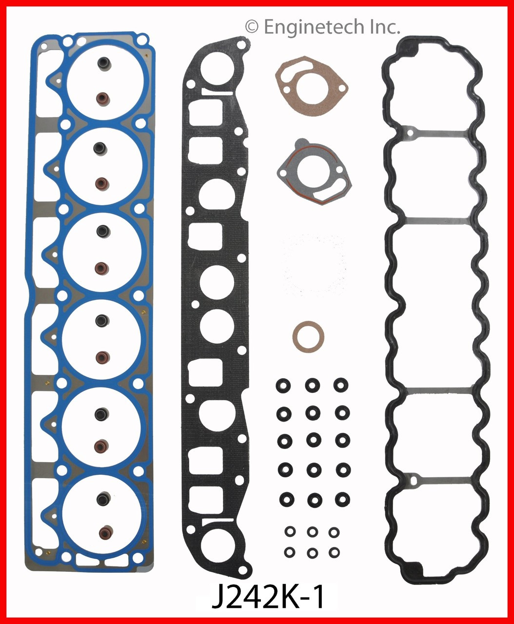 1996 Jeep Grand Cherokee 4.0L Engine Gasket Set J242K-1 -2