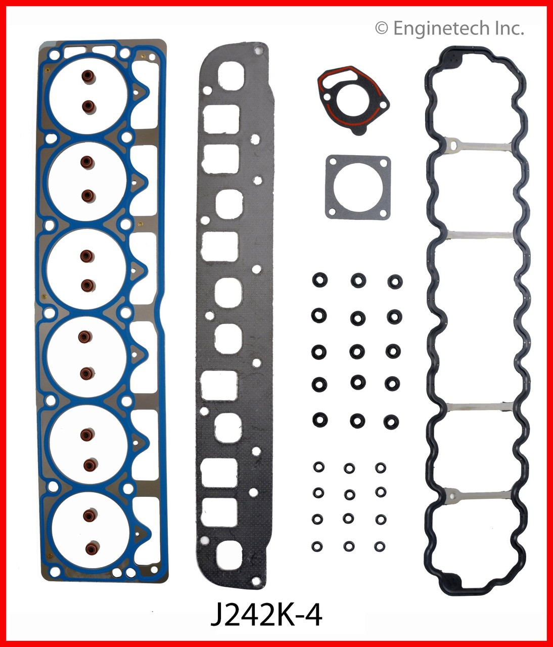 2005 Jeep Wrangler 4.0L Engine Gasket Set J242K-4 -1