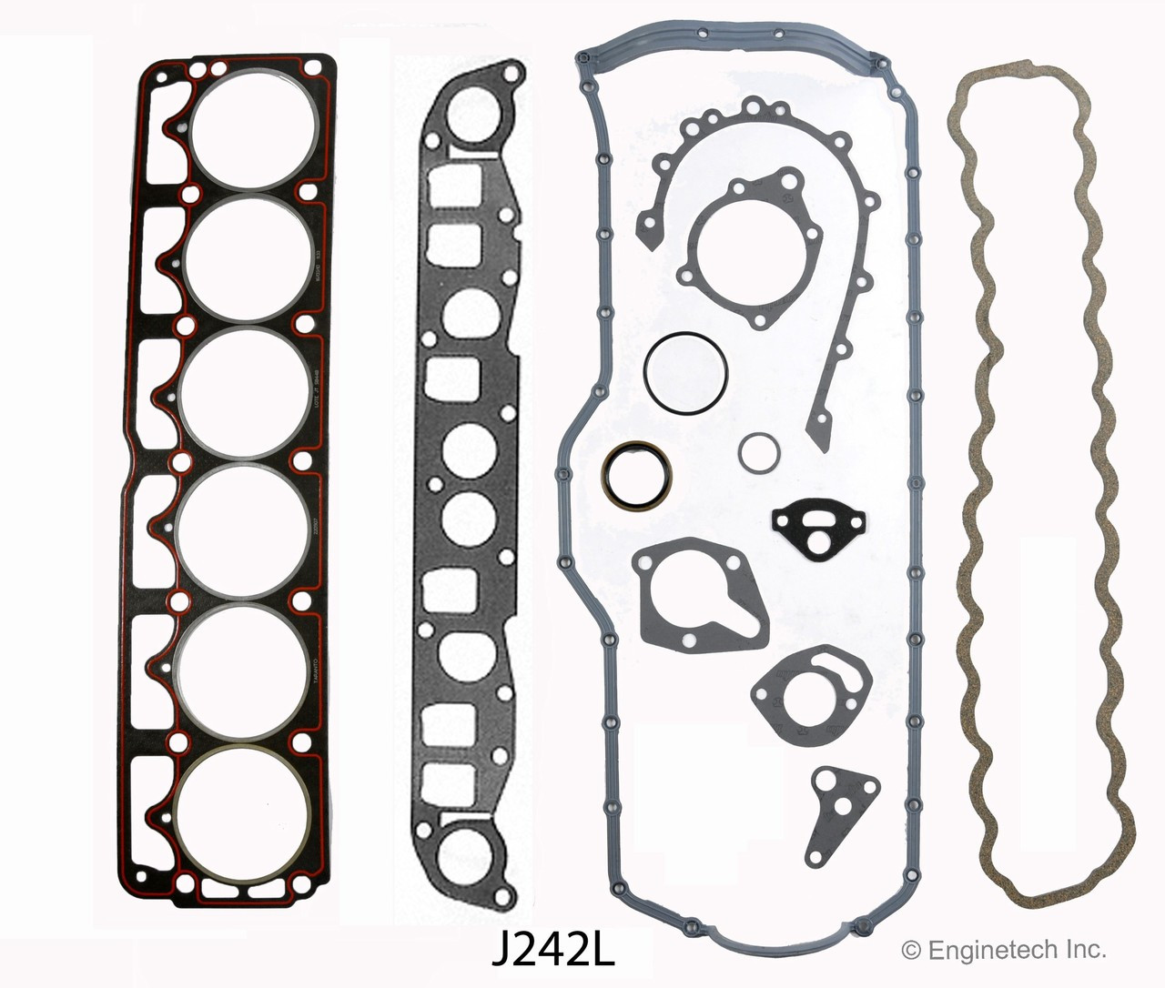 1995 Jeep Wrangler 4.0L Engine Gasket Set J242L -11