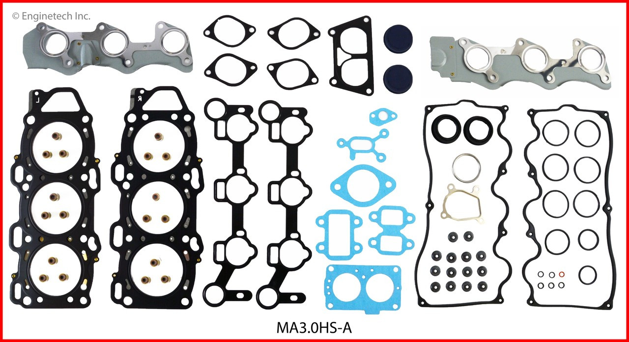 1990 Mazda 929 3.0L Engine Cylinder Head Gasket Set MA3.0HS-A -2