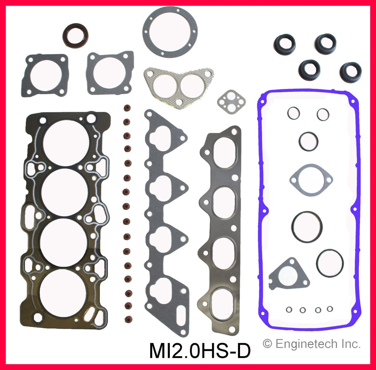 1993 Mitsubishi Expo 2.4L Engine Cylinder Head Gasket Set MI2.0HS-D -2