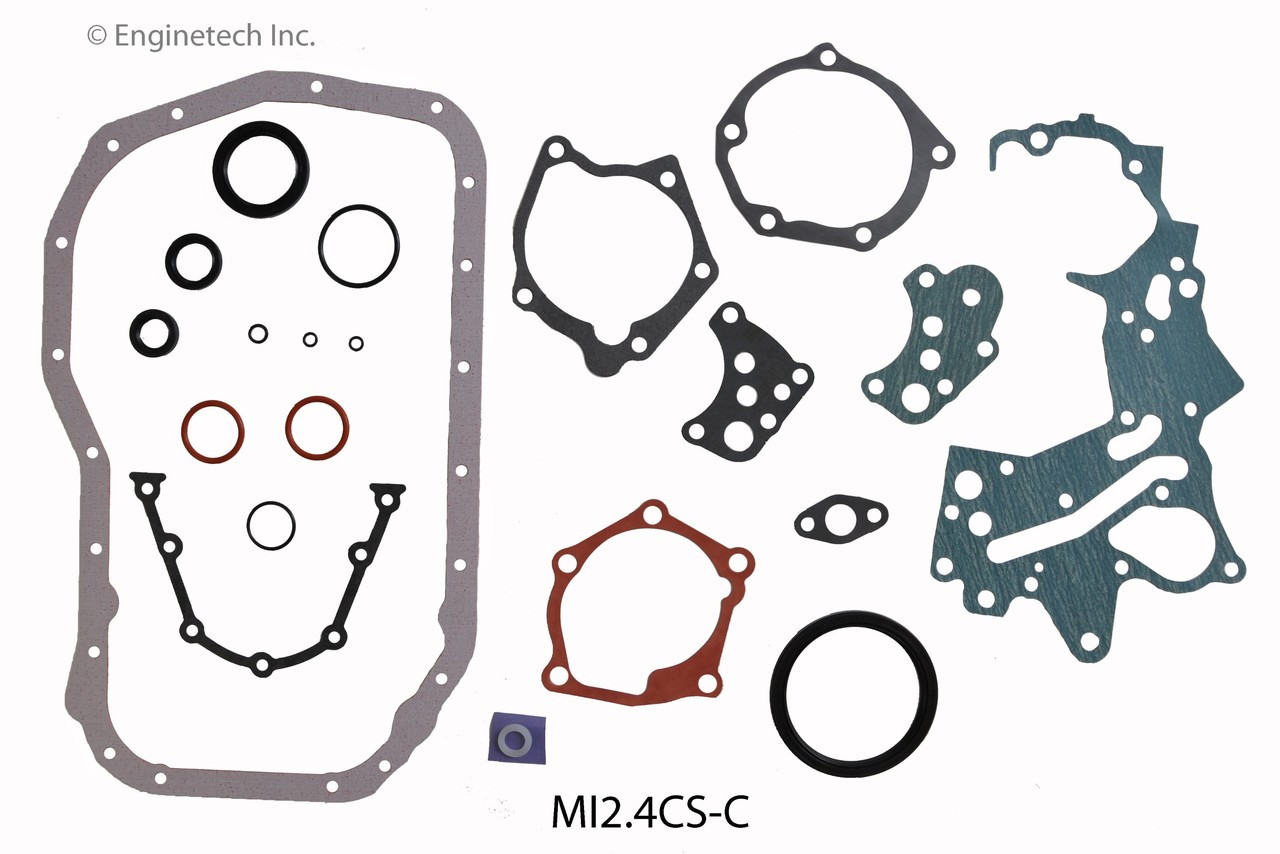 2005 Mitsubishi Lancer 2.4L Engine Lower Gasket Set MI2.4CS-C -8