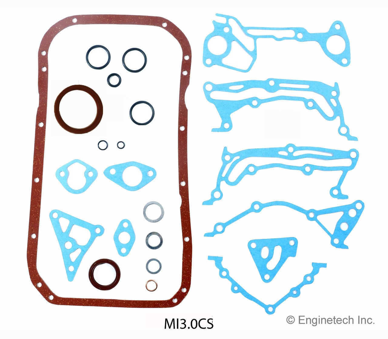 1993 Hyundai Sonata 3.0L Engine Lower Gasket Set MI3.0CS -70