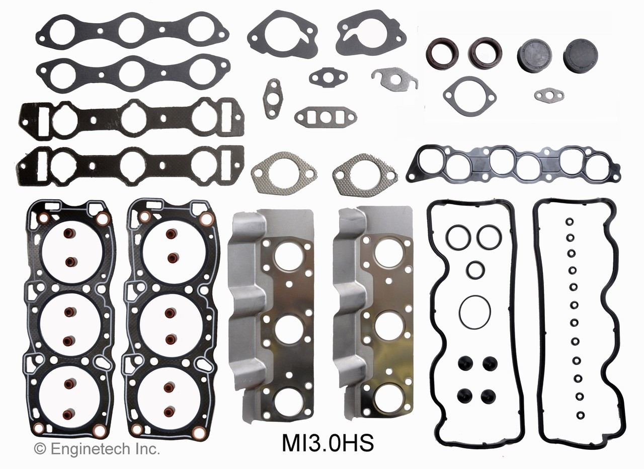 1989 Dodge Grand Caravan 3.0L Engine Cylinder Head Gasket Set MI3.0HS -16