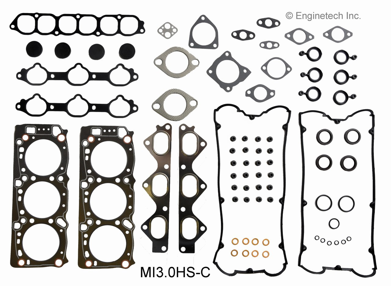 1999 Mitsubishi 3000GT 3.0L Engine Cylinder Head Gasket Set MI3.0HS-C -34