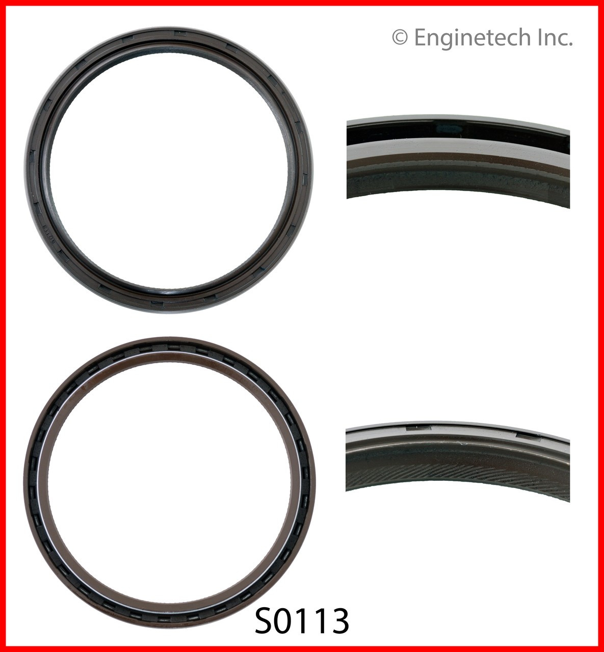 1995 GMC K2500 Suburban 7.4L Engine Crankshaft Seal S0113 -93