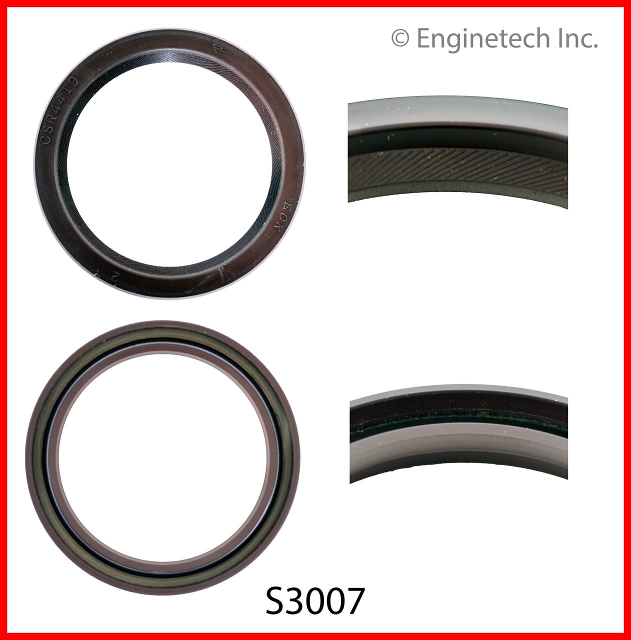 1992 Ford Explorer 4.0L Engine Crankshaft Seal S3007 -48