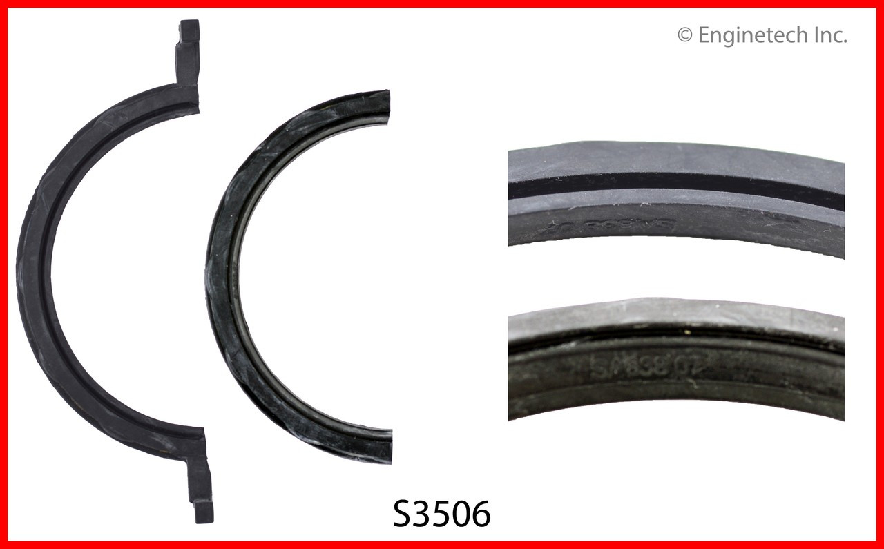 1985 Jeep J10 5.9L Engine Crankshaft Seal S3506 -360