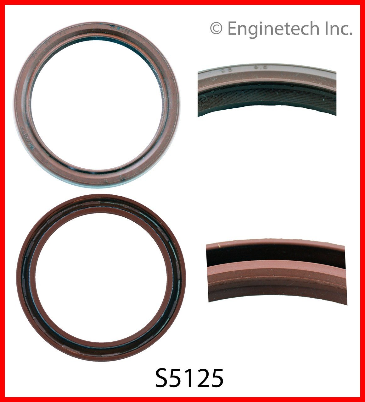 1988 Chevrolet Celebrity 2.5L Engine Crankshaft Seal S5125 -103