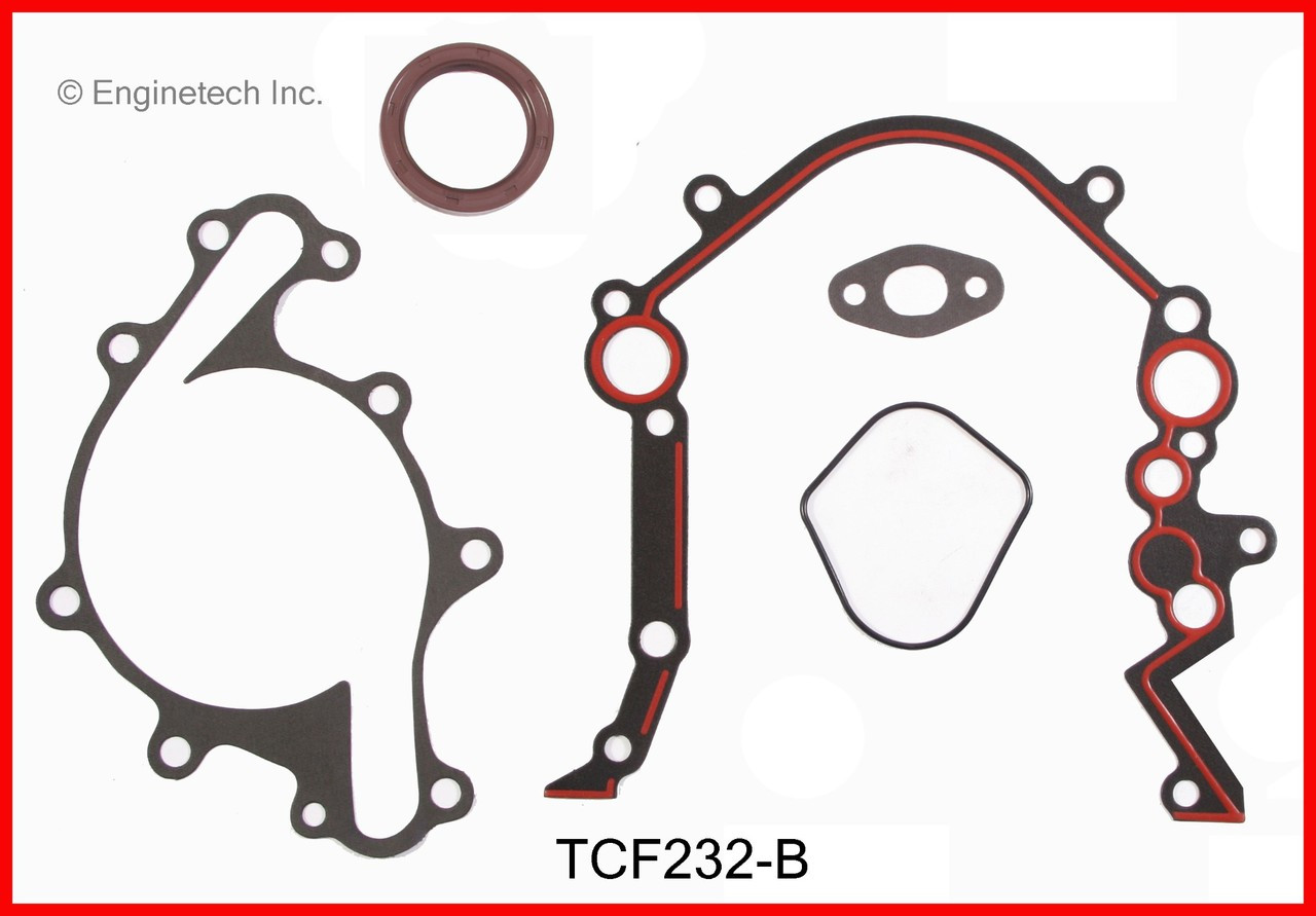 2000 Ford E-150 Econoline Club Wagon 4.2L Engine Timing Cover Gasket Set TCF232-B -15