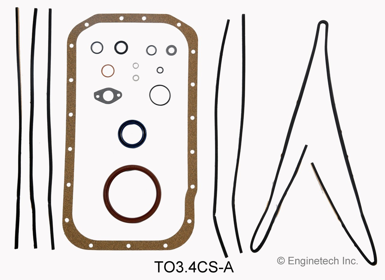 1996 Toyota 4Runner 3.4L Engine Lower Gasket Set TO3.4CS-A -3