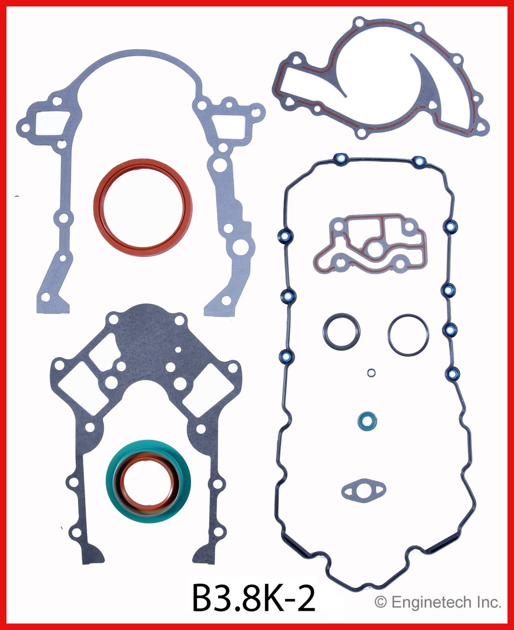 2000 Pontiac Bonneville 3.8L Engine Gasket Set B3.8K-2 -7