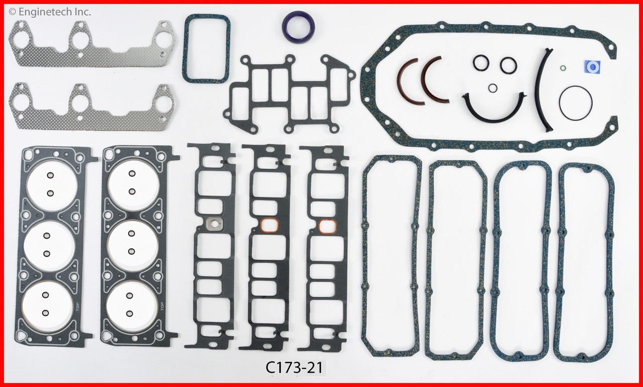 1985 Chevrolet S10 Blazer 2.8L Engine Gasket Set C173-21 -64