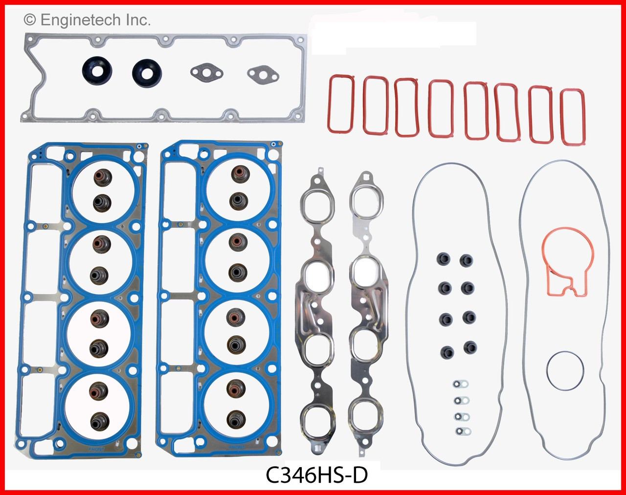 2003 Chevrolet Corvette 5.7L Engine Cylinder Head Gasket Set C346HS-D -4