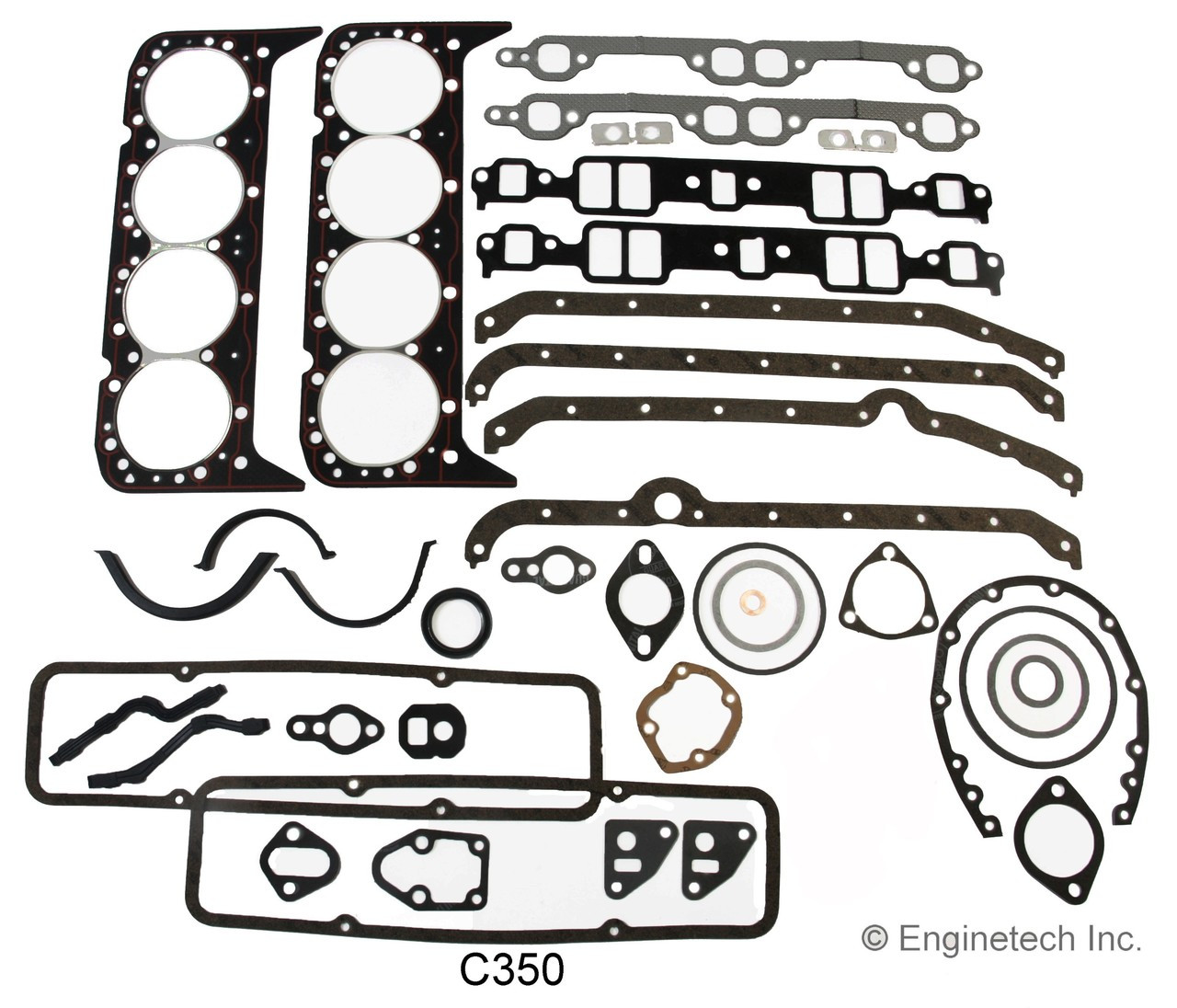 1985 Chevrolet G30 5.7L Engine Gasket Set C350 -1055