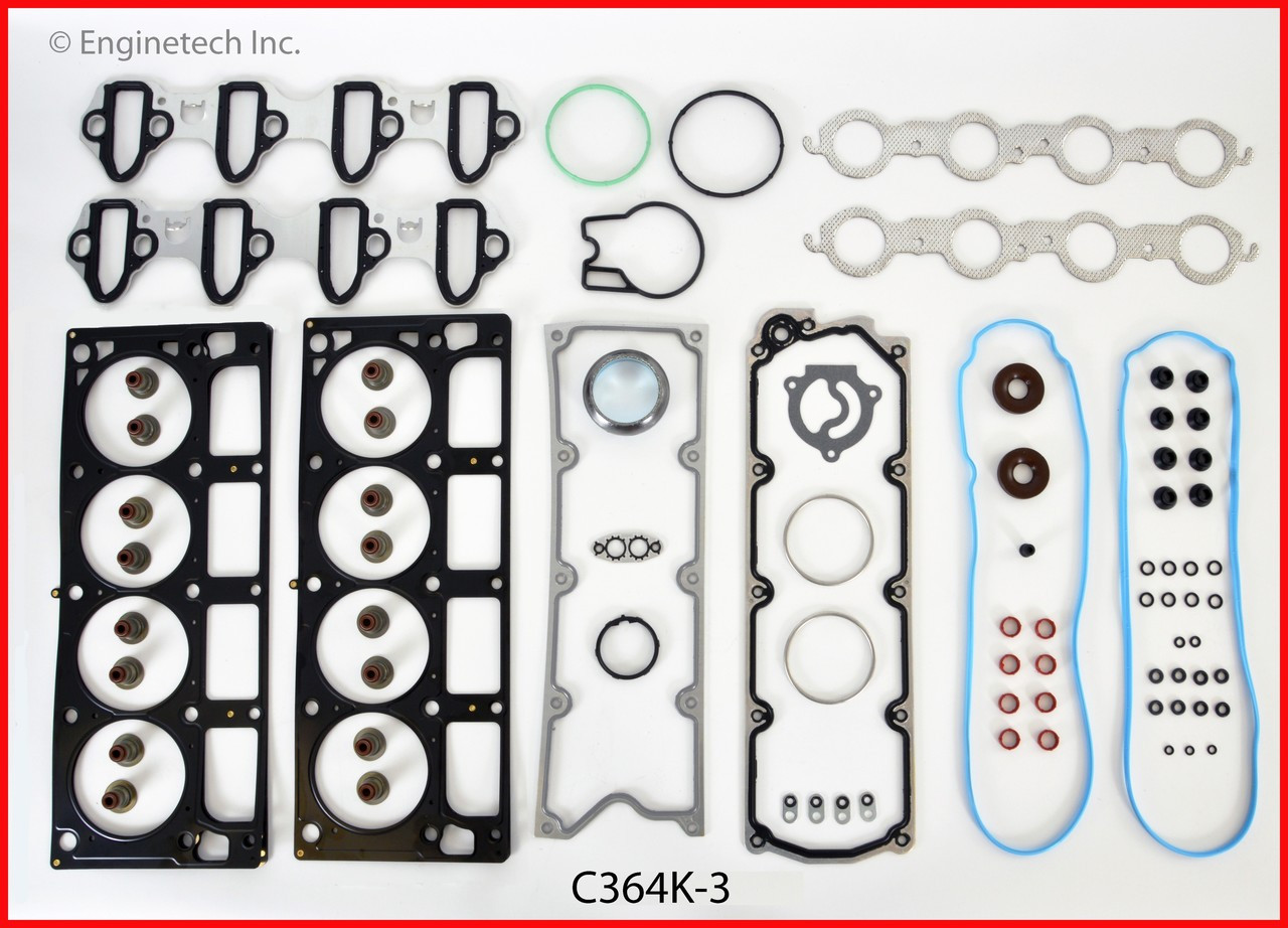 2009 Saab 9-7x 6.0L Engine Gasket Set C364K-3 -6