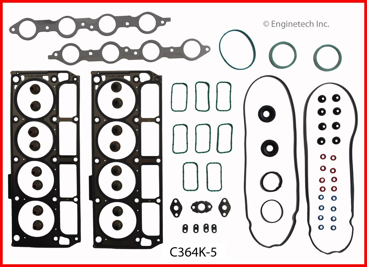 2015 Chevrolet Caprice 6.0L Engine Gasket Set C364K-5 -7