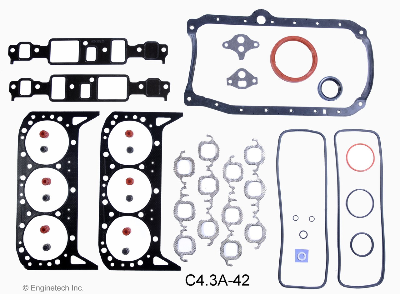 1995 Chevrolet G20 4.3L Engine Gasket Set C4.3A-42 -35