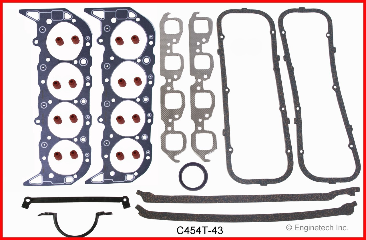 1986 GMC C2500 7.4L Engine Gasket Set C454T-43 -78