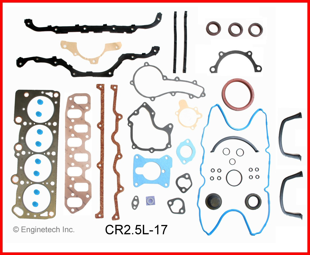 1989 Plymouth Sundance 2.5L Engine Gasket Set CR2.5L-17 -35