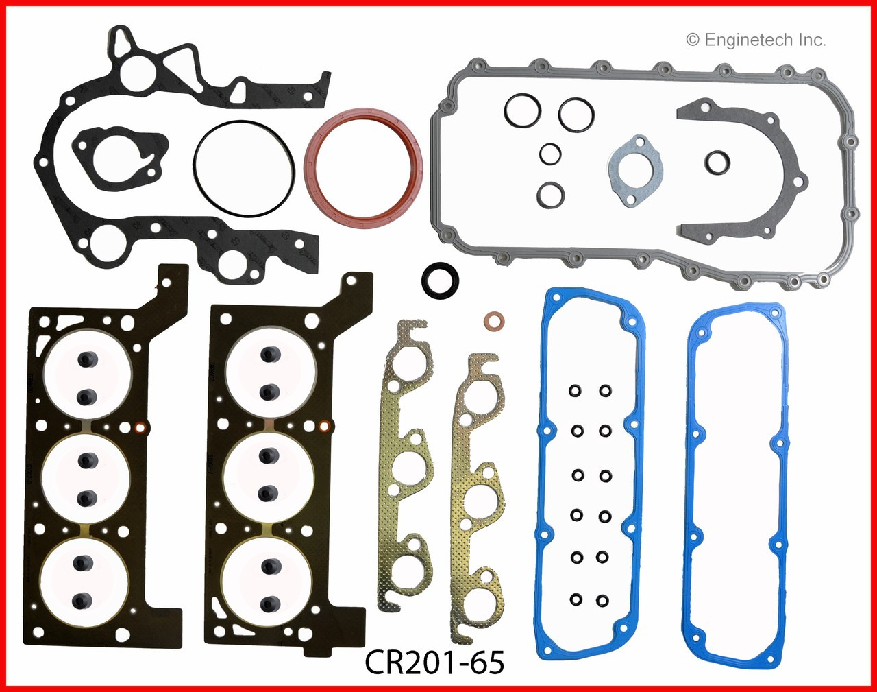 1991 Plymouth Grand Voyager 3.3L Engine Gasket Set CR201-65 -14